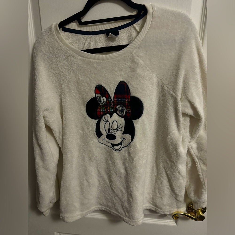 Disney Mini mouse pajama top long sleeve size medium